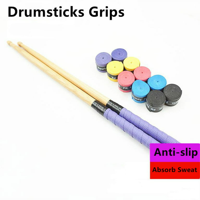 Pack Of 2 Rubber Drumsticks Grips, Non-Slip Drum Stick Wrap Grips