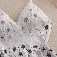 thumbnail image 7 of Women's Halloween Black Cat Print Pajama Set Lace Cami Top and Matching Shorts 2 Piece Spaghetti Strap Sleepwear Lounge Set, 7 of 7