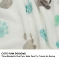 thumbnail image 4 of Puppy Blankets Super Soft Warm Sleep Mat Cute Print Flannel Throw Pet Blankets,3 Pcs (23''x15''), 4 of 7