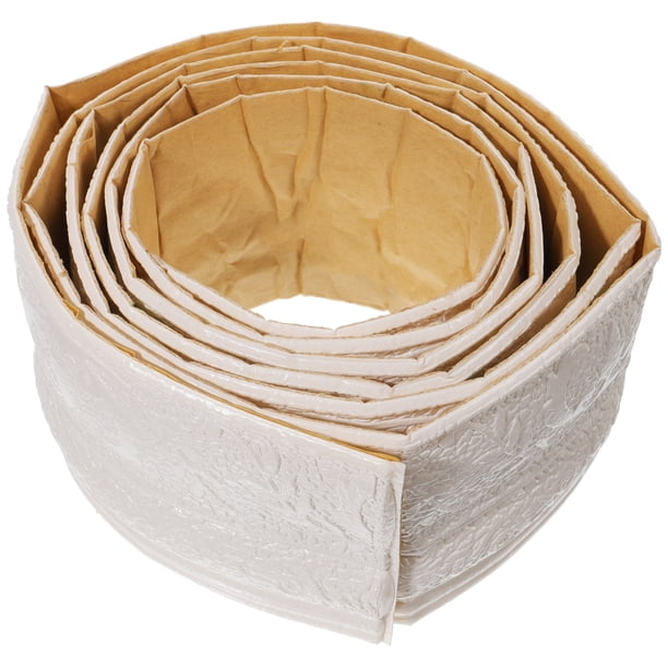 1 rollo de moldura de pared autoadhesiva de espuma para zócalo (2,3 metros)