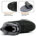 thumbnail image 4 of Northblanc Womens Winter Snow Boots Outdoor Hiking Boots Warm Faux Leather Lined Waterproof Anti-Slip Ankle Booties for Walking, 4 of 9