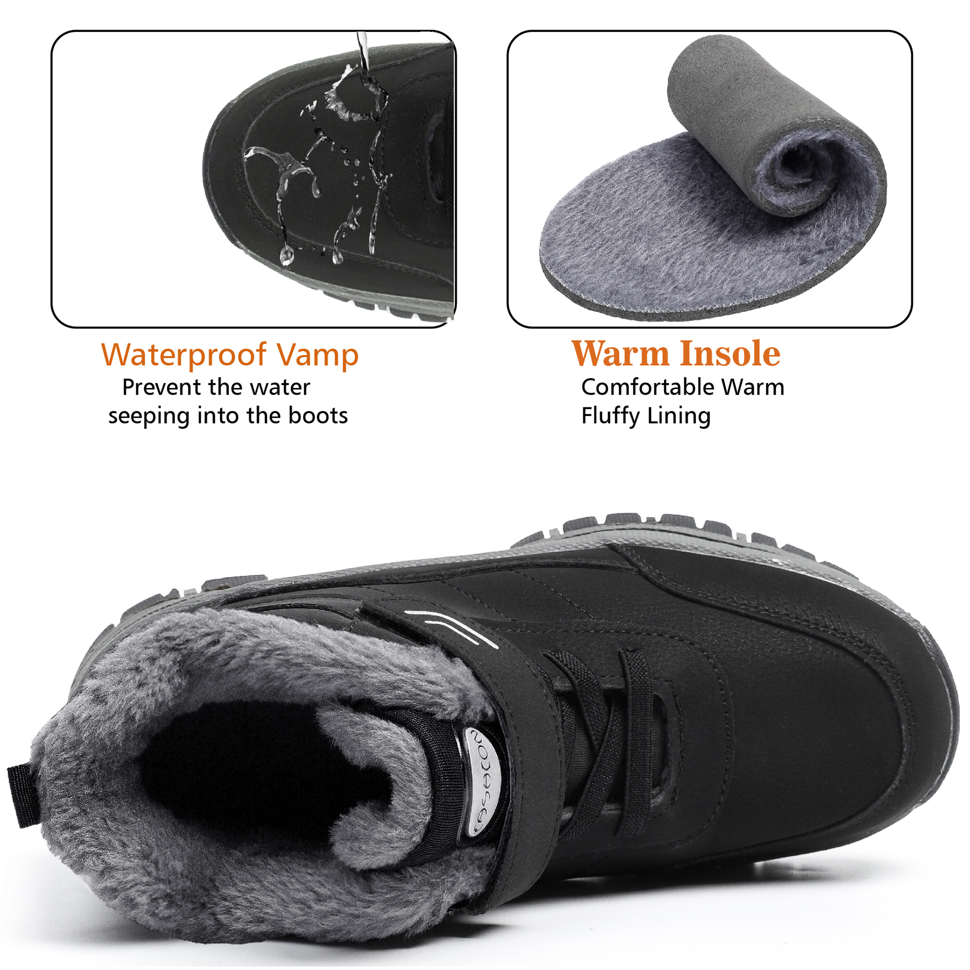 Northblanc Women's Winter Waterproof Snow Boots photo 3