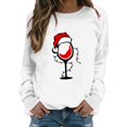 thumbnail image 1 of toraway Chandails en Molleton pour Femmes avec Capuche Chandail en Molleton de Noël Col Rond Manches Longues Chandail en Molleton Motif Vacances m, 1 of 4