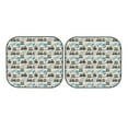 thumbnail image 3 of Uemuo Transport Train Printed 2 PCS Car Windshield Sun Shade, Auto Sun Heat and UV Rays Blocker, Foldable Automotive Front Window Sunshade Protector, 3 of 7