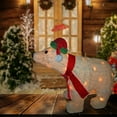 thumbnail image 2 of 18.5" Polar Bear with Clear Lights, 2 of 3