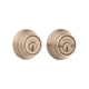 thumbnail image 5 of Lock Kwikset SmartKey Security, doble cilindro de latón envejecido, 5 of 9