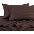 thumbnail image 2 of 400 Thread Count 3 Piece ( 1-Fitted Sheet + 2 - Pillow Cases ) Fitted Sheet 24 Inch Deep Pocket 100% Egyptian Cotton Stripe Pattern, 2 of 4