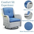 thumbnail image 2 of POCASSY 5 Piece Swivel Chairs Seating Group with Cushions and Ottoman, 2 of 11