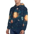 thumbnail image 3 of Sikiie Solar System And Planets Men's Hoodie, Essentials Hoodie, Sweatshirt, Pullover Hooded Sweatshirt for Men-Large, 3 of 7