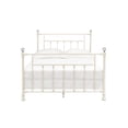 thumbnail image 2 of Metal Bed in White - Spindle Headboard Feature - Bedroom Use - Durable Sleep Structure, 2 of 2