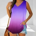 thumbnail image 5 of Womens Summer Tank Tops Beach Vacation Casual Gradient Sleeveless Shirts Spring Fashion Outfits Workout Loose Sleeveless Tees Blouses, 5 of 8