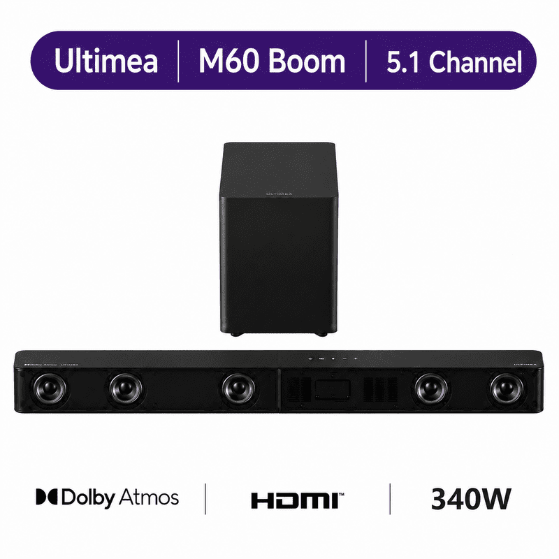 ULTIMEA 2.1 Sound Bars for Smart TV with Dolby Atmos, Soundbar for