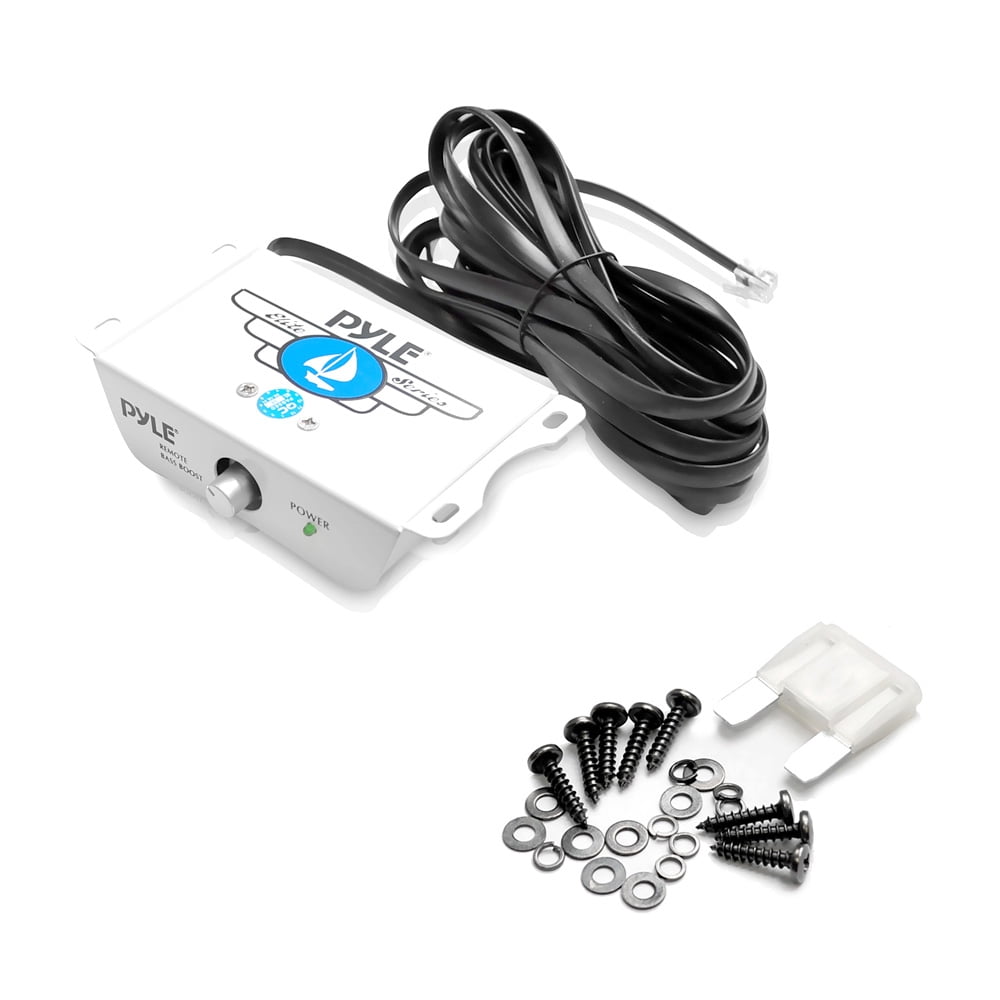 Pyle Elite 8 Channel 3000 Watt Amp Waterproof Marine Bridgeable Amplifier, White