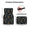thumbnail image 5 of Yiaed Space Rockets Print Carpet Floor Mats for Cars, Auto Accessories Front & Rear Car Floor Mats Car Floor Foot Mat Sets of 4 Pieces, 5 of 7