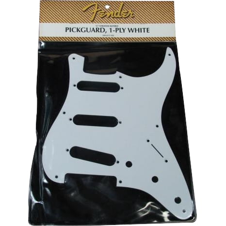 Fender 1 Ply White Pick Guard (for 57 Stratocaster)
