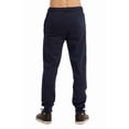 thumbnail image 2 of Men‘s Open Bottom Terry Sweatpants  Elastic Drawstring Waistband  Charcoal Grey S,navy(joggers),XL, 2 of 4