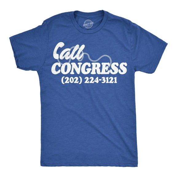 Mens Funny T Shirts Call Congress 202 224 3121 Sarcastic Politics Graphic Novelty Tee for Men Graphic Tees