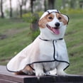 thumbnail image 3 of Dog raincoat with hooded poncho, clear pet raincoat, waterproof puppy raincoat-S, 3 of 5
