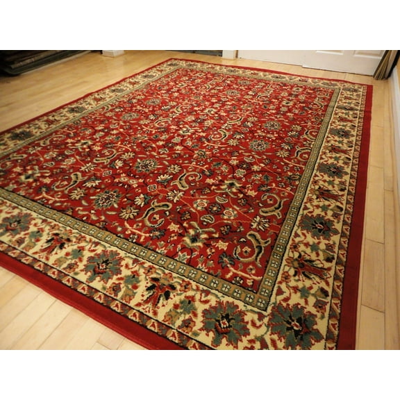 Large Traditional Area Rugs Carpet Oriental Rug 8x10 Red Rugs 5x8