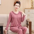 thumbnail image 1 of REDHOTYPE Mode Pyjama de Maman Floral Femmes Printemps et Automne Pur Coton Manches Longues Col Rond Confortable Cardigan en Vrac Grande Taille Homewear Set, 1 of 2