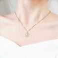 thumbnail image 4 of Mfigree Initial Rhinestone Necklace Gold Plated Initial Necklace A Z 26 Alphabet Letter Necklace For Women Jewelry Necklace, 4 of 4