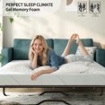 thumbnail image 4 of Newest Twin Size 5 Inch Gel Memory Foam Sofa Bed Mattress - CertiPUR-US & OEKO-TEX Certified, Medium Firm Foldable Cushion for Guest, RV, Boat, 4 of 6