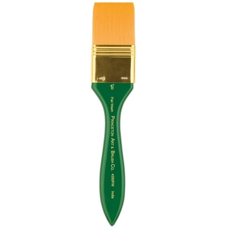 Princeton Brush Lauren Golden Synthetic Watercolor & Acrylic Brush, Flat Wash, 1-1/2 in