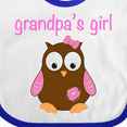 thumbnail image 4 of Inktastic Grandpa's Girl - Owl Girls Baby Bib, 4 of 4