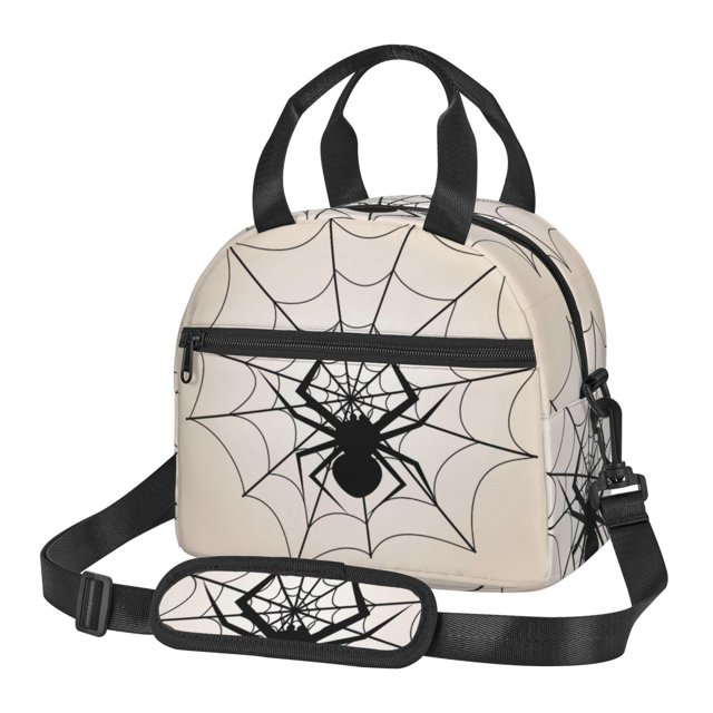 Disketp Spiders On The Web 1 Lonchera Térmica para Mujer y Hombre, Bolsa de Almuerzo Reutilizable e Impermeable para Trabajo, Viajes y Picnic