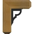 thumbnail image 3 of 4"W x 13 1/2"D x 16"H Bradford Craftsman Ironcrest Rough Sawn Bracket, Western Red Cedar (2"W x 5 1/2"D x 8"H Iron Bracket), 3 of 5