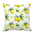 thumbnail image 1 of EREHome Housse de Coussin Blanche Citron 20x20 Pouces, 1 of 1