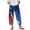 Dark Blue 1, variant on Womens Independence Day Yoga Capris, Print High-Waist Slim Fit Stretch Athletic Leggings White Size S