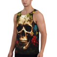 thumbnail image 2 of Rateoe Butterfly Flower Plant Skull Pattern Sleeveless Gym Shirt Muscle Tee Breathable Workout Shirt Slim-Fit Tank Quick Dry Fit Muscle Tank Top Bodybuilding Sleeveless T Shirt-Medium, 2 of 7