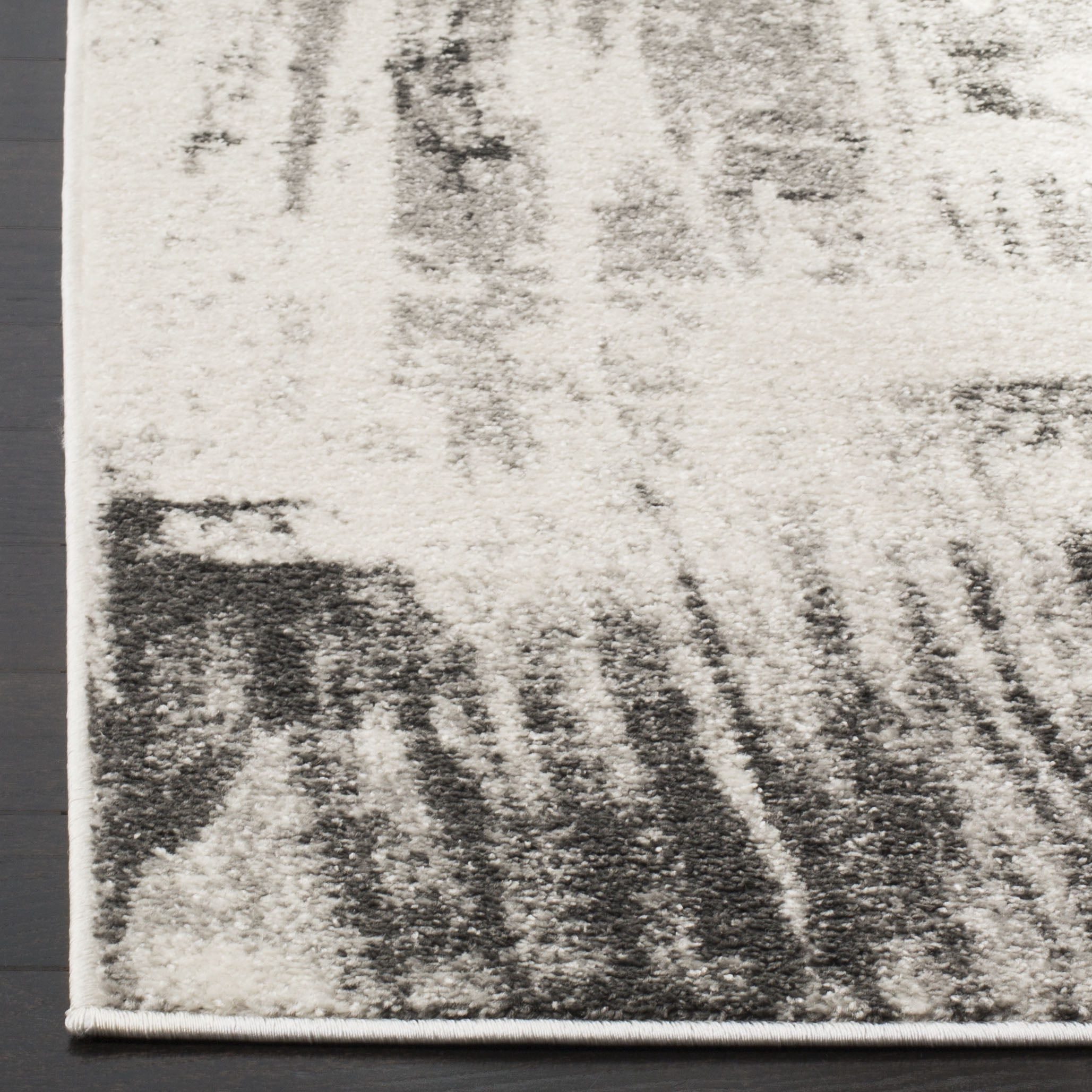 SAFAVIEH Adirondack Matilda Abstract Area Rug, Ivory/Grey, 4' x 6'