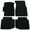 Black, variant on Ikon Motorsports Compatible with 96-00 Honda Civic OE Factory Style Gray Nylon Carpet Car Floor Mats Front Rear 4pcs 1996 1997 1998 1999 2000