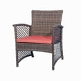 thumbnail image 2 of HILLROAD 3-Piece Woven Rattan Wicker Seating Set, Coffee/Orange, 2 of 13