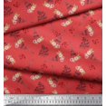 thumbnail image 3 of Soimoi Cotton Poplin Fabric Text,Floral & Eiffel Tower Architectural Print Sewing Fabric Yard 42 Inch Wide, 3 of 3