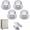 Silver, variant on Topboutique 5 Pcs Stainless Steel Cabinet Knob Self Adhesive Drawer Knobs No Drilling Stick-on Kitchen Cabinet Handle Furniture Door Pull for Home Office Dorm Wardrobe Window (Silver)