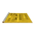 thumbnail image 2 of Ahgly Company Machine Washable Indoor Rectangle Abstract Yellow Contemporary Area Rugs, 5' x 7', 2 of 4