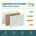 thumbnail image 2 of CONCETTA 5 Fabric Dresser with 5 Storage Drawers, TV Stand with Wooden Top Metal Frame for Clothes, Living Room, Hallway, Entryway, White, 2 of 8