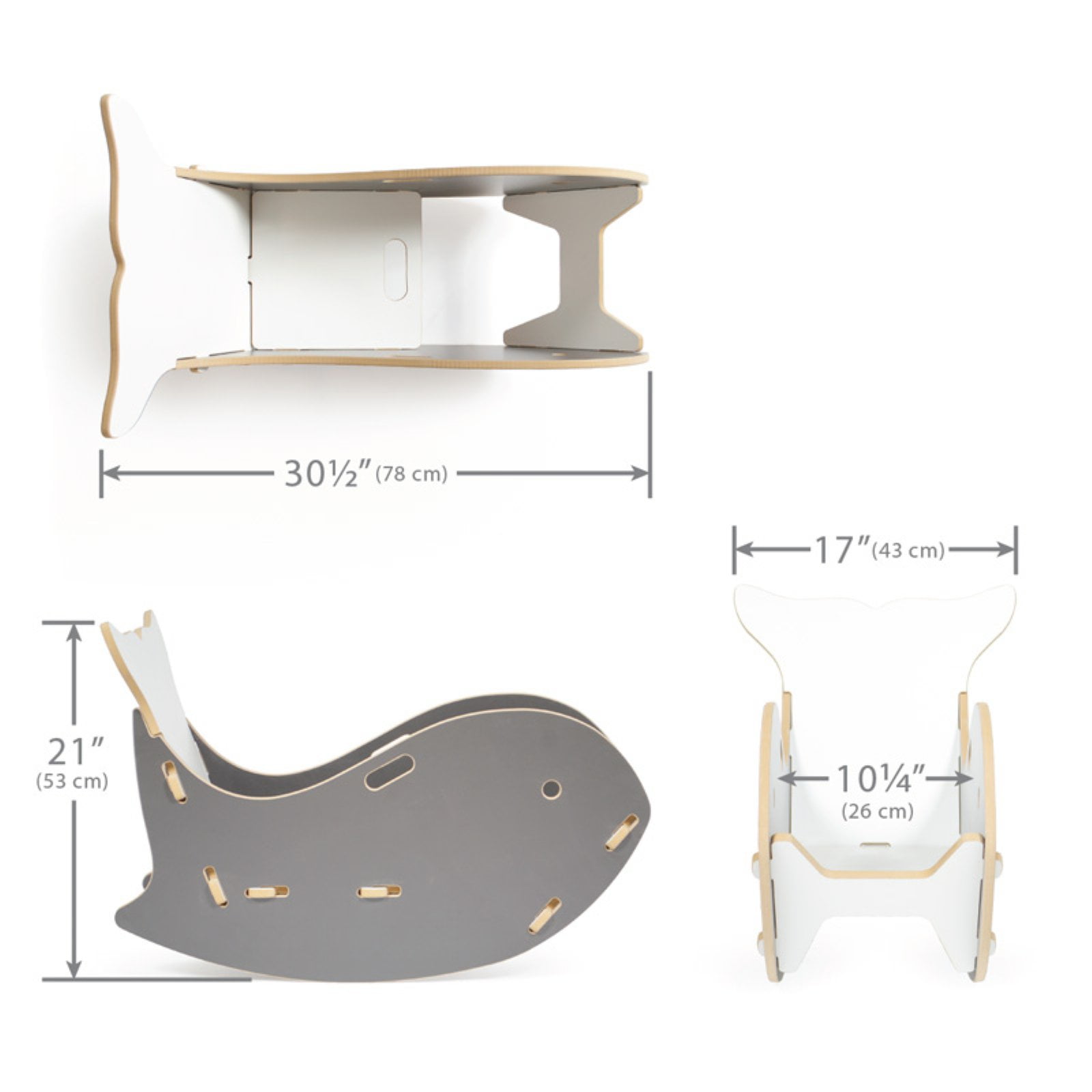 sprout whale rocking chair