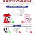 thumbnail image 7 of Removable Pouring Splash Guard for 4.5-5 Quart Tilt-Head Stand Mixer Bowl, Foldable Mixer Lid Cover, Dishwasher Safe Mixer Accessory, 1 Pack, 7 of 7