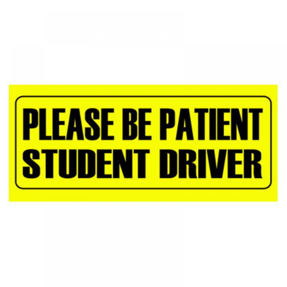 Student Driver Safety Sign Vehicle Bumper Car Vehicle