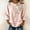 Pink, variant on Women's Blouse, Fashion Casual Printed Round Neck 3/4 Sleeve Spring Summer Top, Loose Fit Flowy Tunic, Lightweight Versatile Shirt for Party, Daily or Work