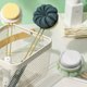 thumbnail image 4 of (Verde claro) Cepillo de ducha trasero Mango largo Esponja Ducha Flor Piedra pómez Pie 3 en 1 Accesorios de baño, 4 of 5