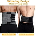 thumbnail image 3 of VASLANDA Sauna Waist Trimmer Belt, Wide Men Workout Waist Trainer, Sweat AB Belt with Adjustable Double Straps, Weight Loss Back Support Neoprene Snug Fit Belly Belt, 3 of 6