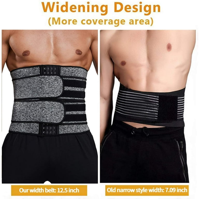 VASLANDA Sauna Waist Trimmer Belt, Wide Men Workout Waist  display picture 2