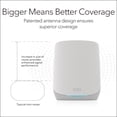 thumbnail image 5 of NETGEAR Orbi Sistema de red de malla WiFi 6 tribanda para todo el hogar (RBK752P): enrutador con 1 extensor satelital, funciones de seguridad, cobertura de hasta 5000 pies cuadrados, 75 dispositivos,, 5 of 5