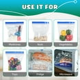 thumbnail image 3 of BoxLegend 1 Gallon Freezer Bags, Double Zipper Food Storage Bags, Reusable, 140 Count, Clear, 3 of 9