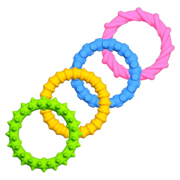 JNHKLASR Silicone Stretchy Toy Set,4PCS,Hand Ring with Threaded Design,Sensory Toys for Kids,Accessories,Gift,Party